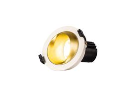 DM202374  Bonia 9 Tridonic Powered 9W 4000K 890lm 36° CRI>90 LED Engine White/Gold Fixed Recessed Spotlight, IP20